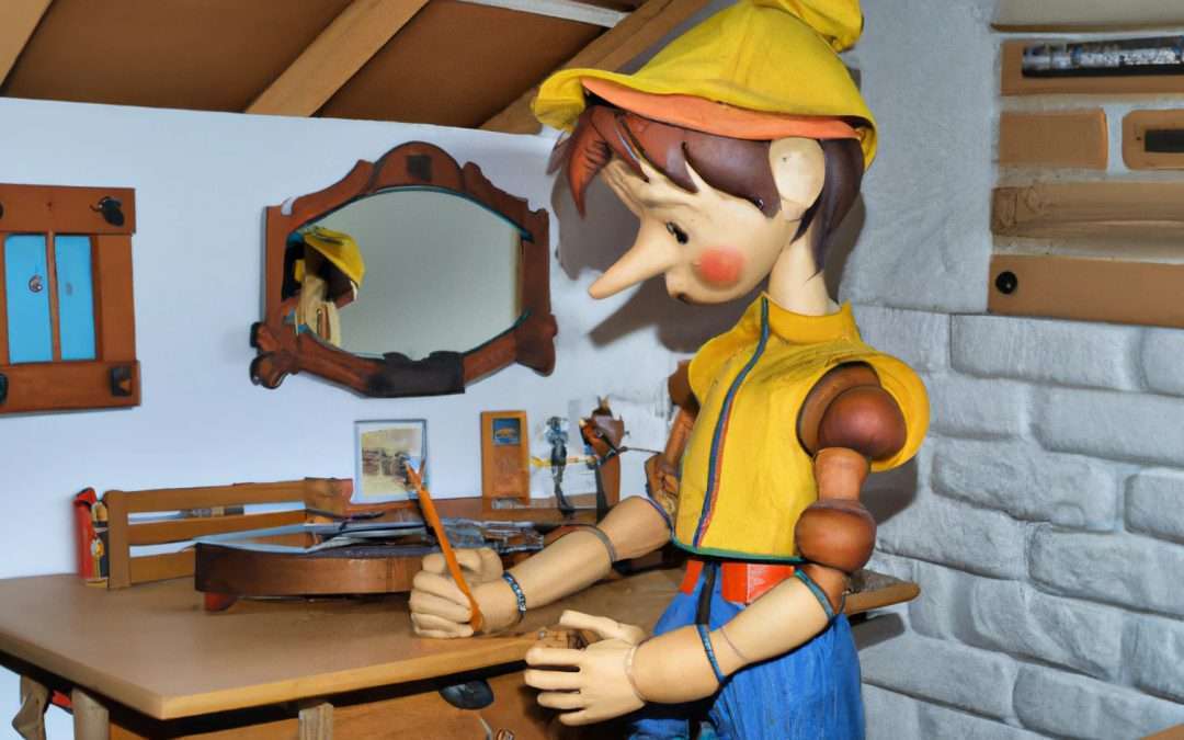 Pinocchio in der Werkstatt